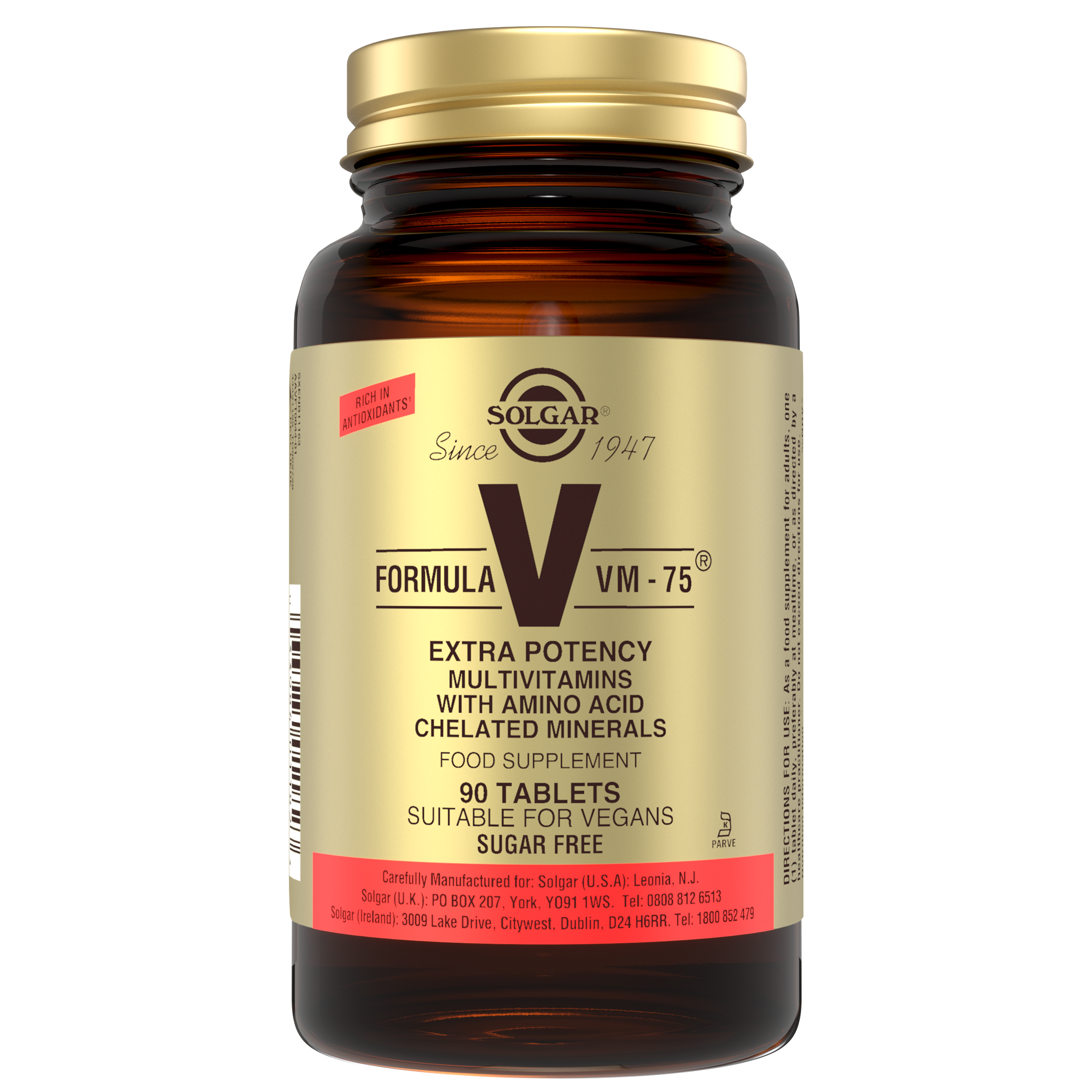 Solgar Formula VM-75 Multivitamin Tablets