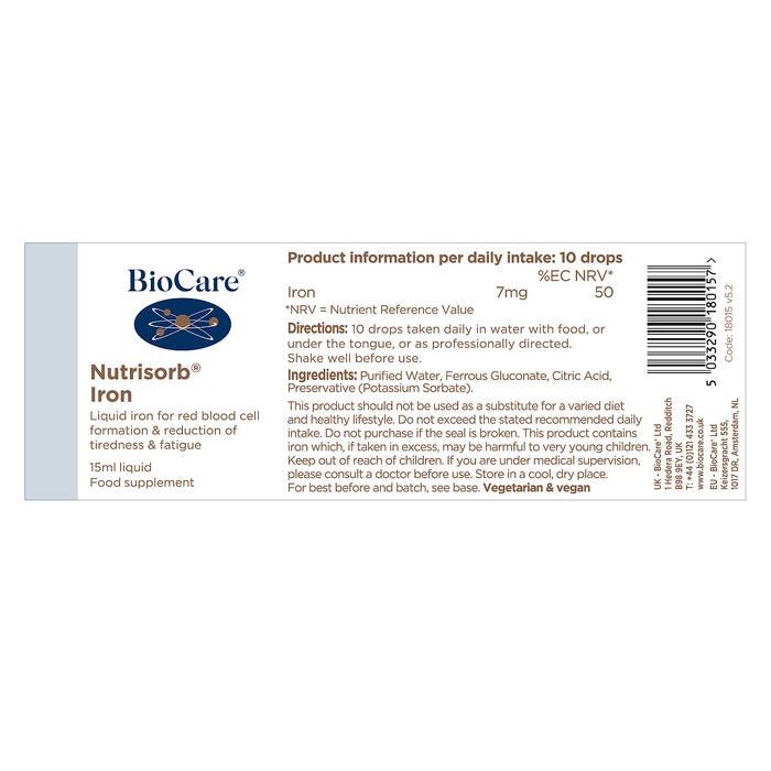Biocare Nutrisorb® Iron 15ml