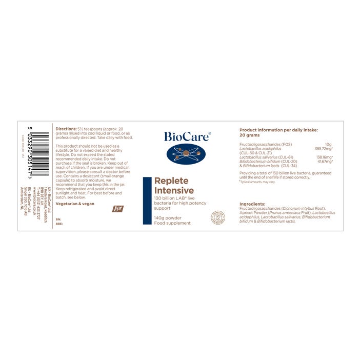 Biocare Replete Intensive 140g