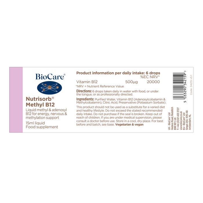 Biocare Nutrisorb® Methyl B12 15ml
