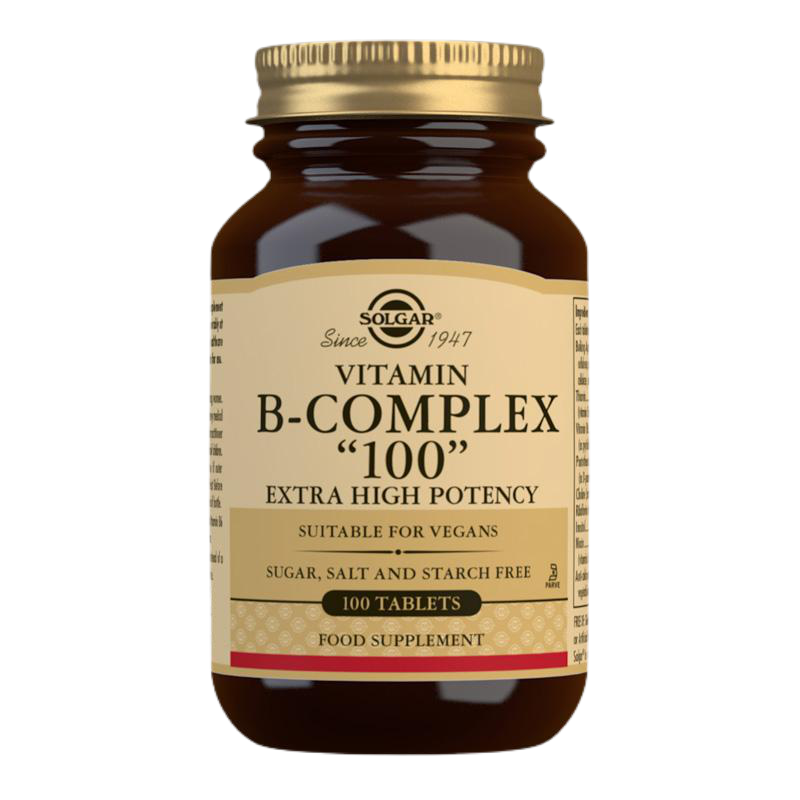 Solgar Vitamin B-Complex ''100'' Extra High Potency Tablets - Pack of 100