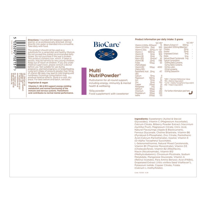 Biocare Multi NutriPowder150g