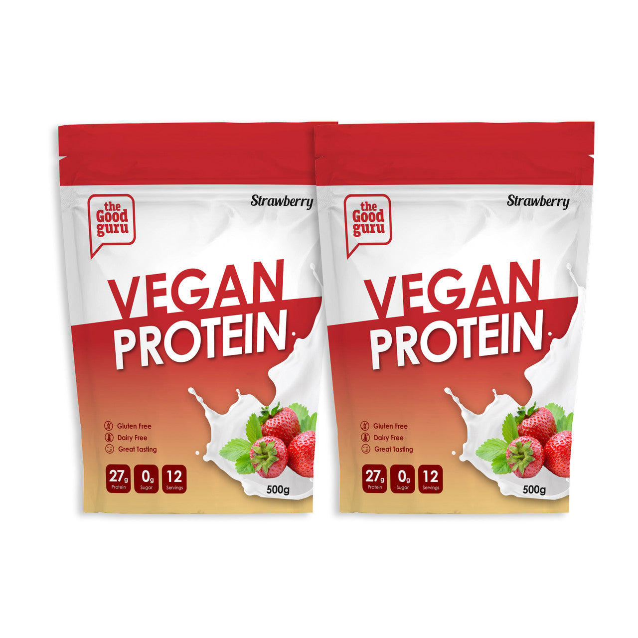 The Good Guru Vegan Protein Powder - Strawberry