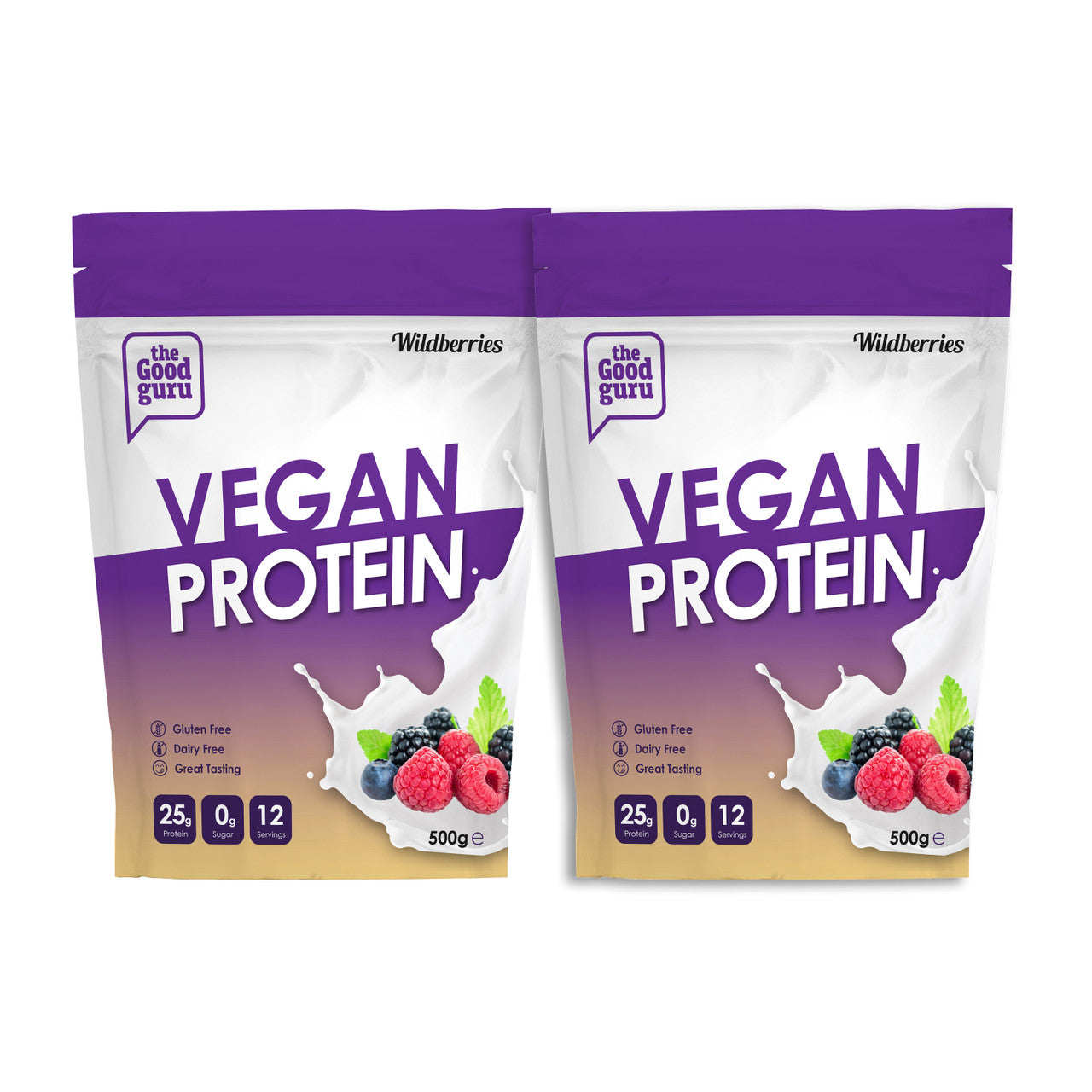 The Good Guru Vegan Protein Powder - Wild Berries