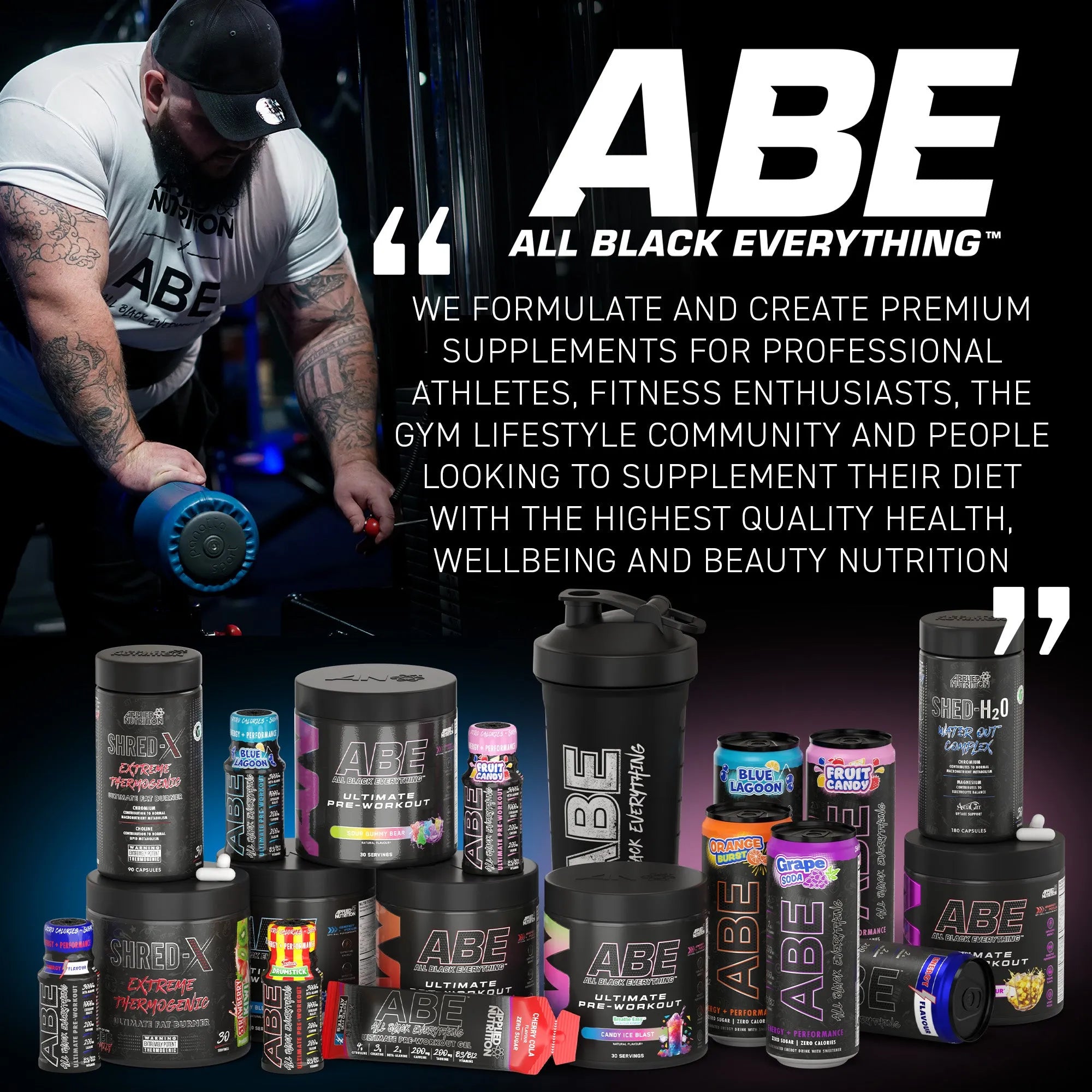 Applied Nutrition ABE All Black Everything - Extremely Potent Pre-Workout Powder - 30 Servings