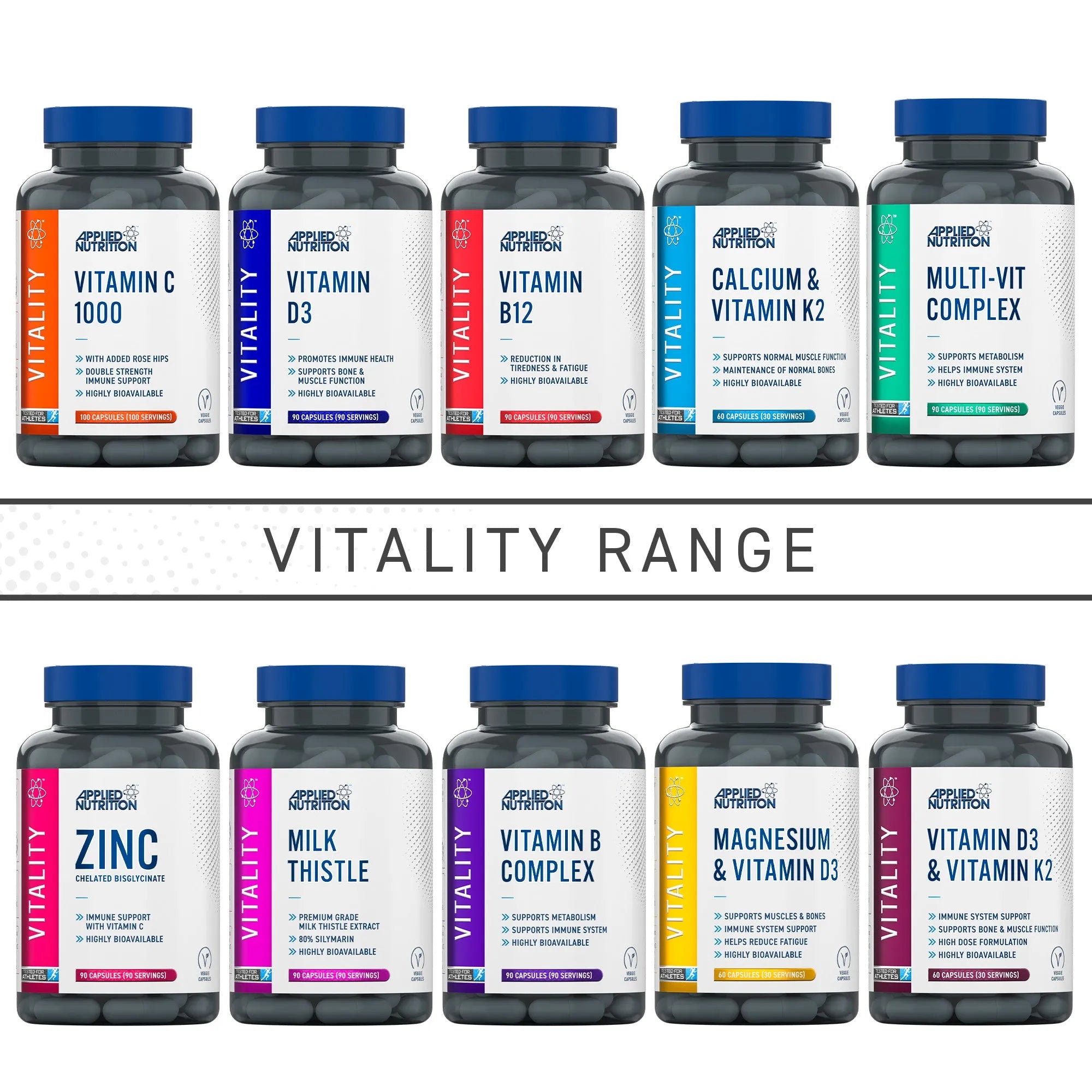 Applied Nutrition Calcium & Vitamin K2 - 60 capsules