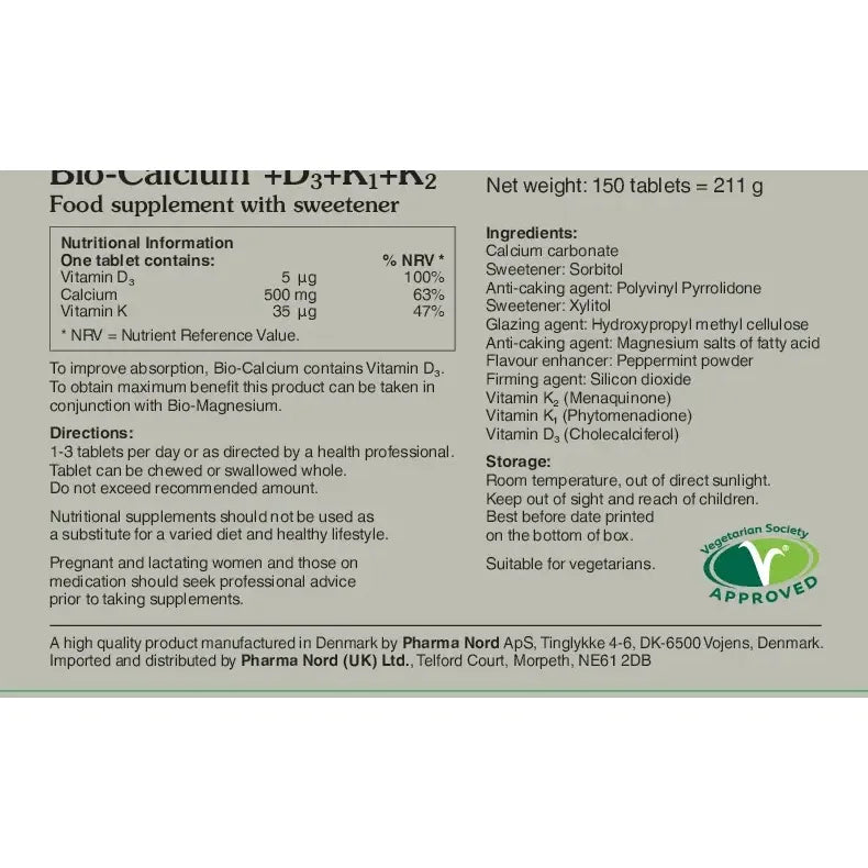 Pharma Nord Bio-Calcium+D3+K1+K2