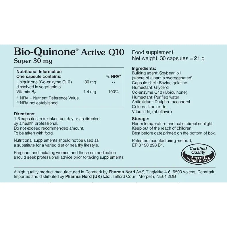 Pharma Nord Bio-Quinone Active Q10 Super 30mg