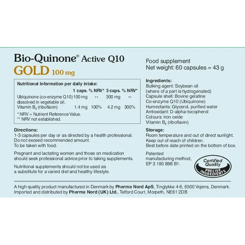Pharma Nord Bio-Quinone Active Q10 GOLD 100mg