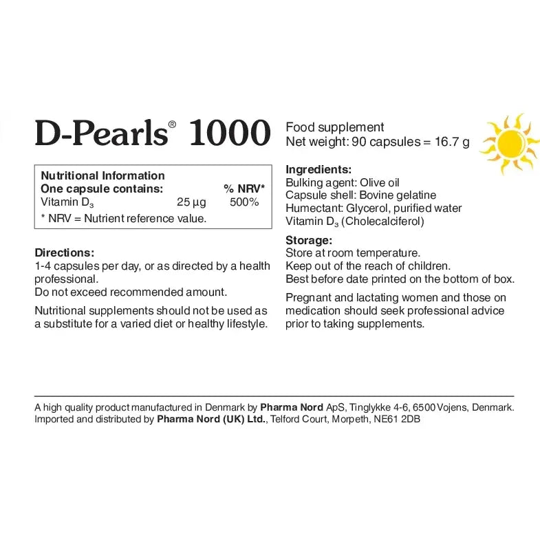 Pharma Nord D-Pearls 1000IU 25mcg