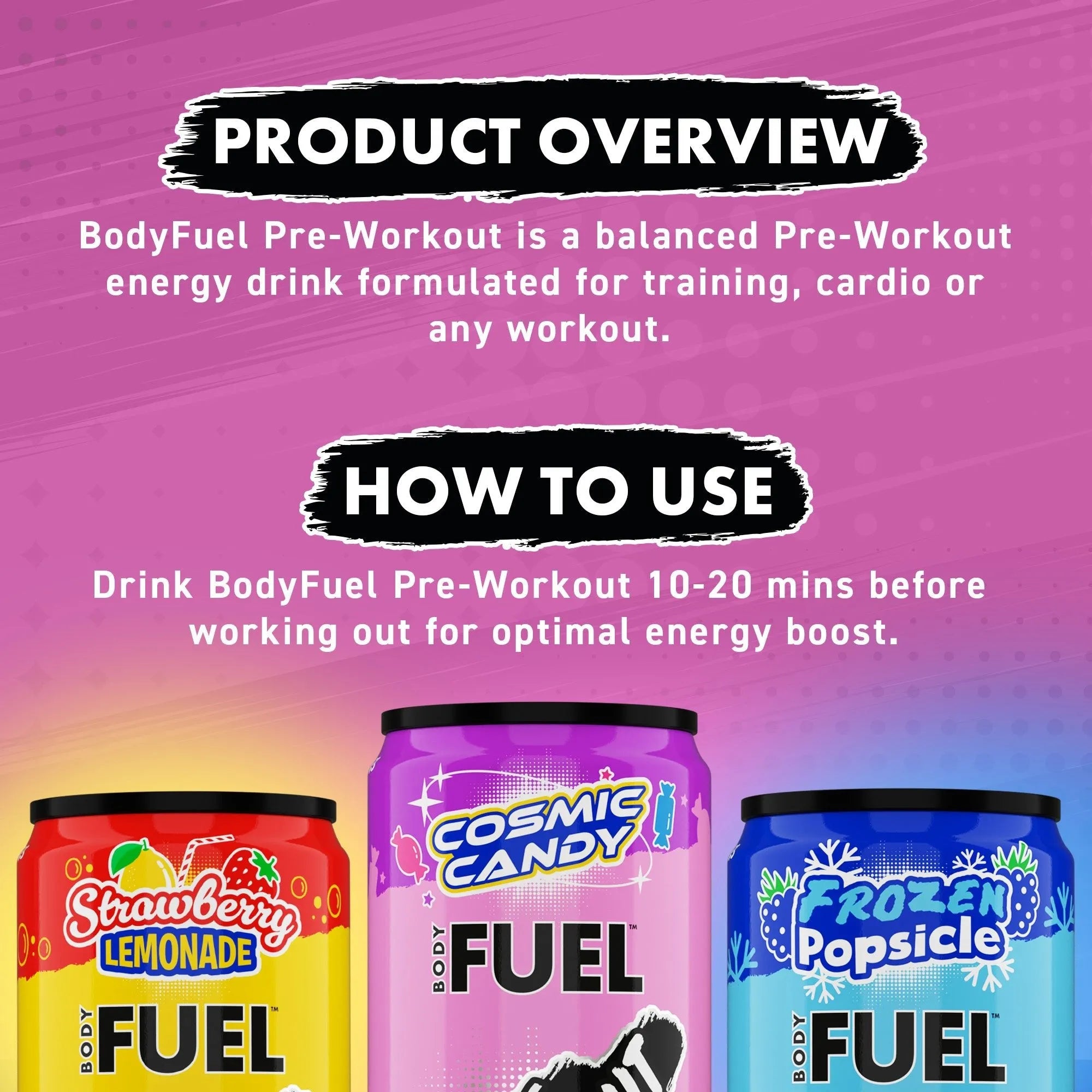 Applied Nutrition BODYFUEL™ Pre Workout Energy Drink 330ml