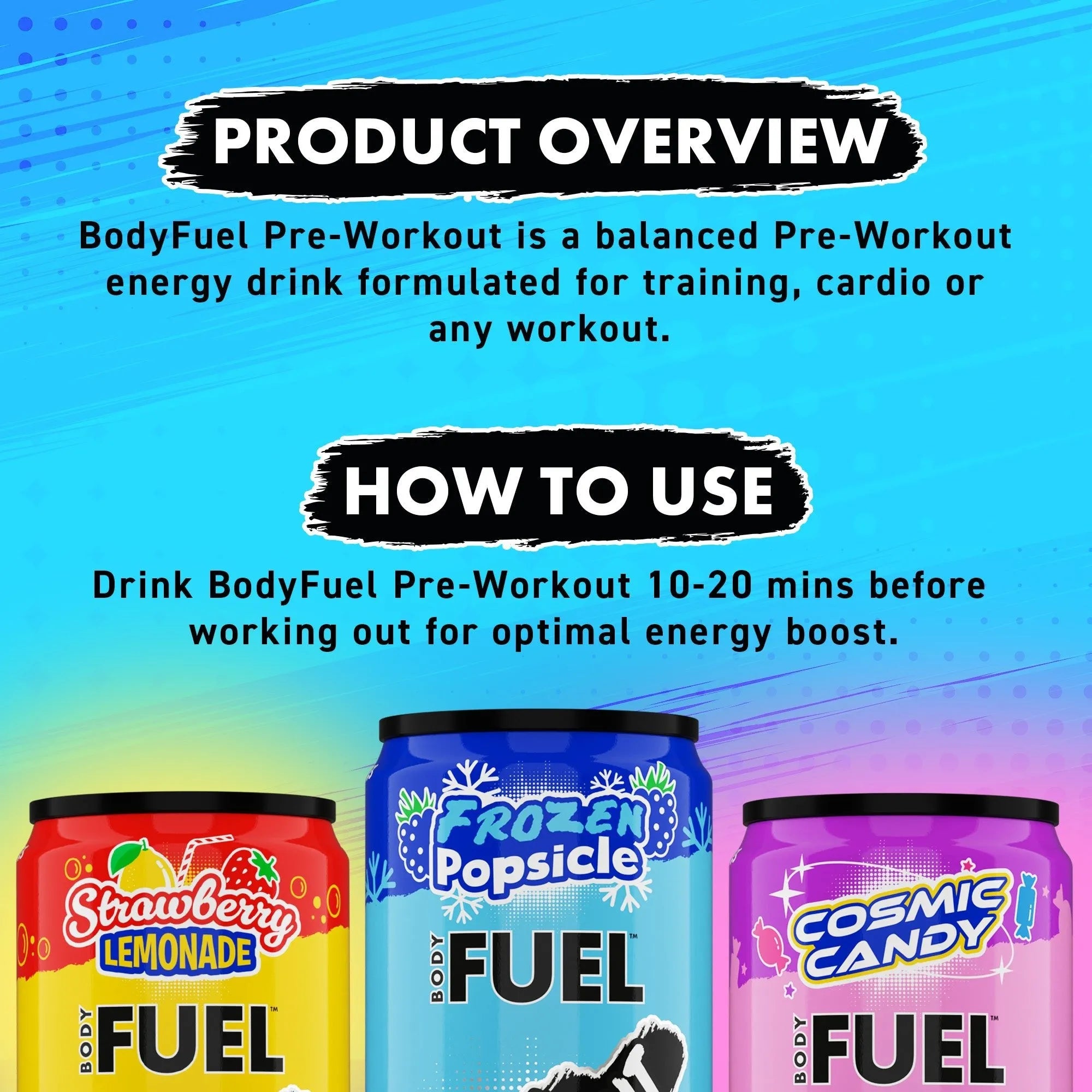 Applied Nutrition BODYFUEL™ Pre Workout Energy Drink 330ml