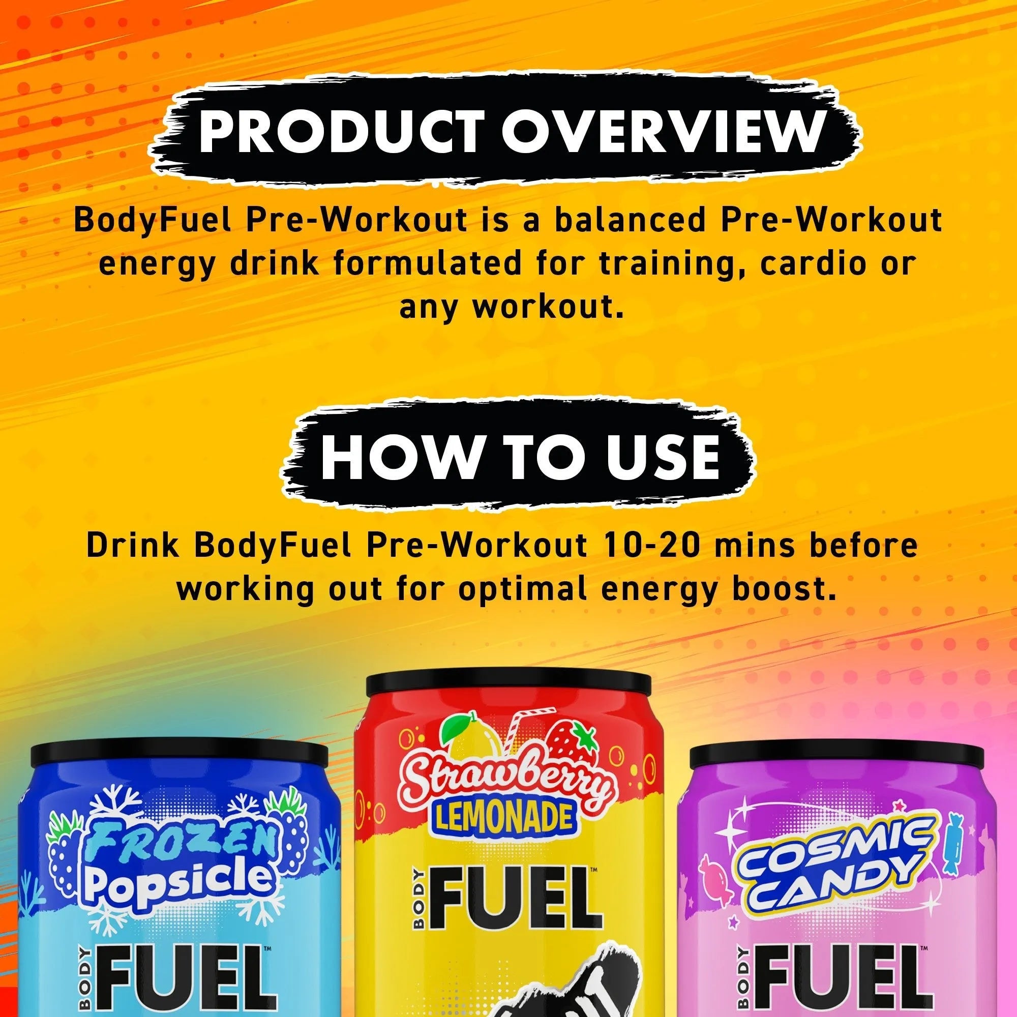 Applied Nutrition BODYFUEL™ Pre Workout Energy Drink 330ml
