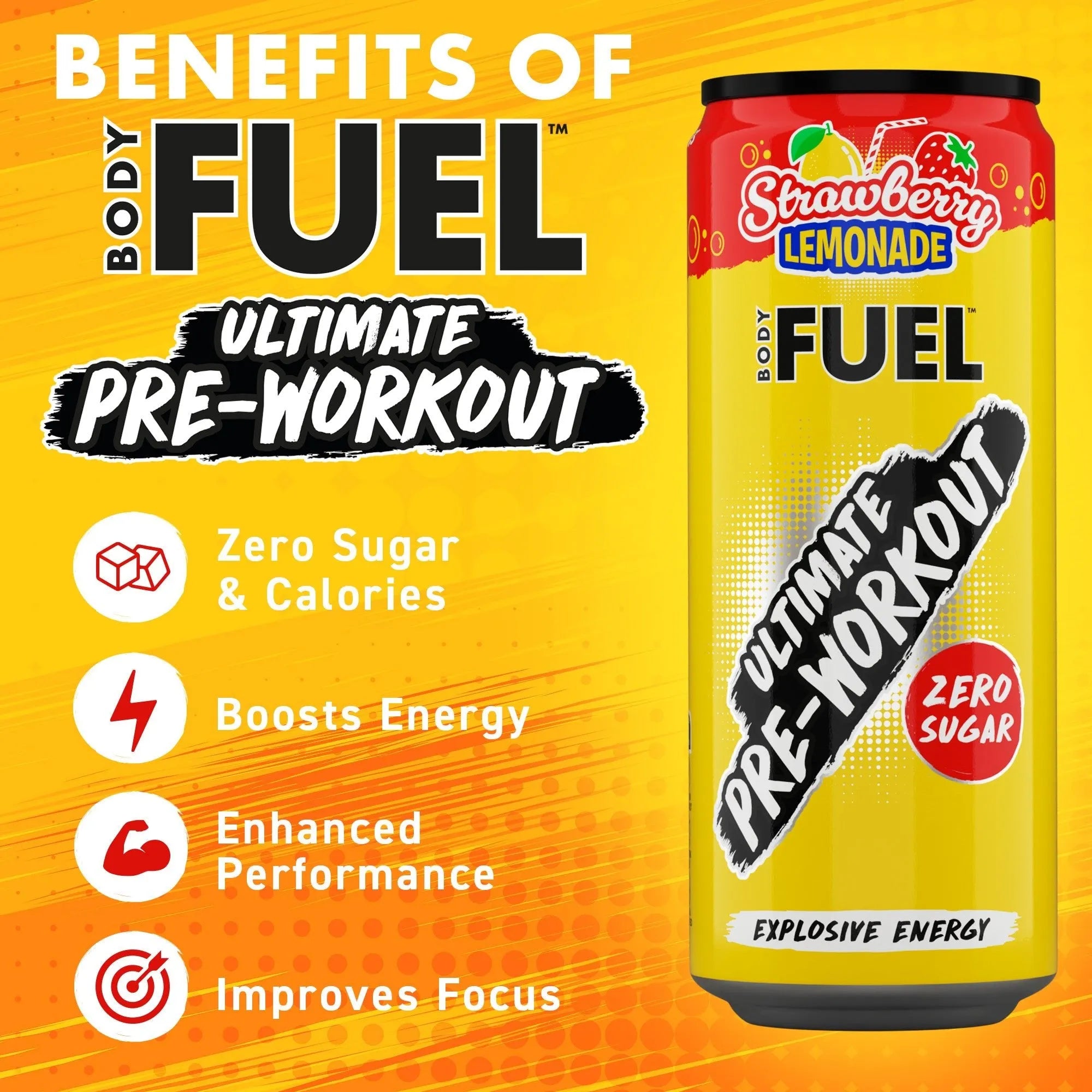 Applied Nutrition BODYFUEL™ Pre Workout Energy Drink 330ml