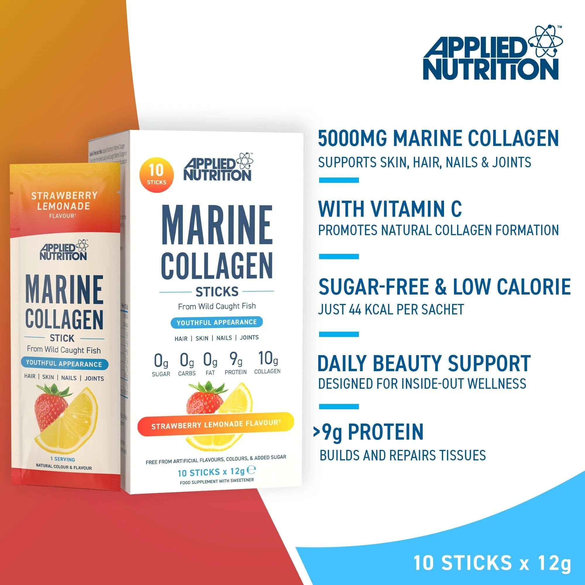 Applied Nutrition Marine Collagen Stick Pack (Pack of 10)