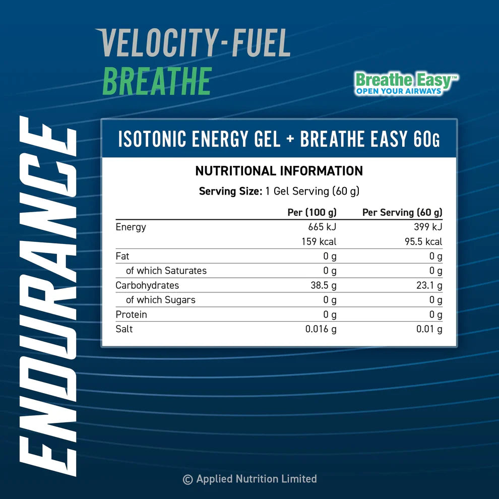Applied Nutrition Breathe Isotonic Energy Gel - Open Your Airwaves