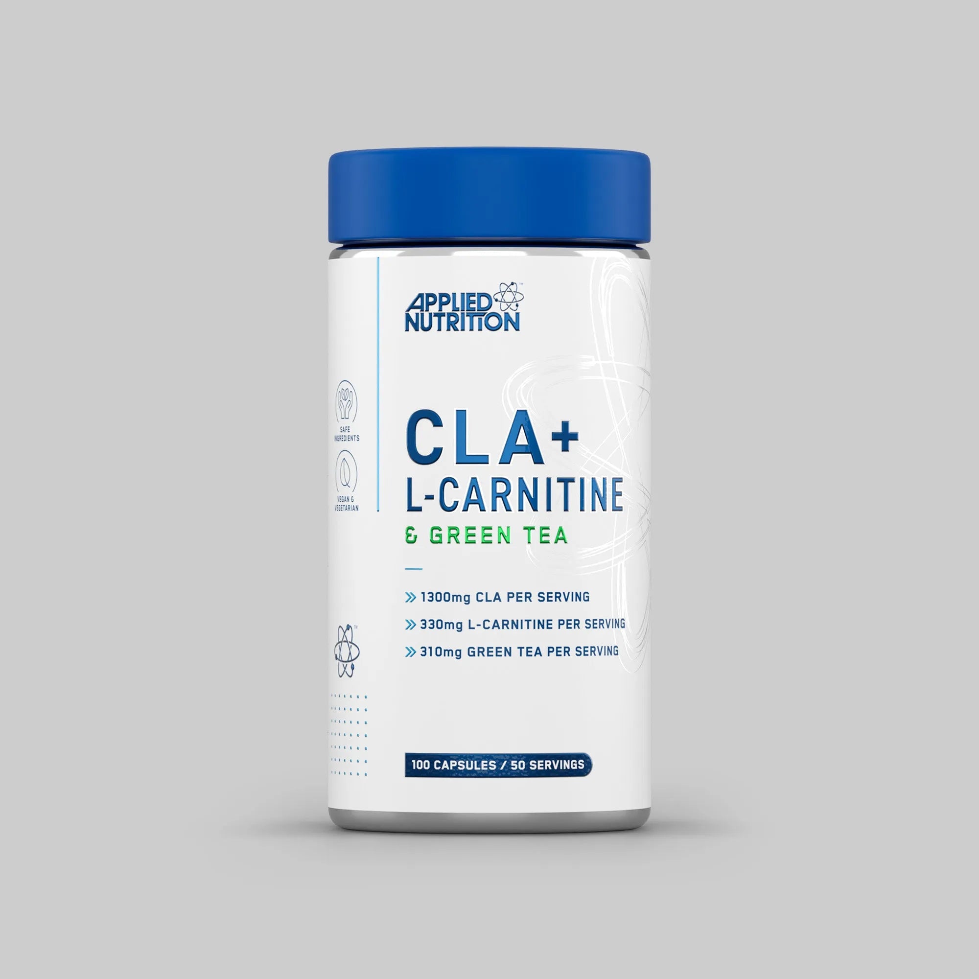 Applied Nutrition CLA + L-Carnitine & Green Tea Capsules - 100 Capsules