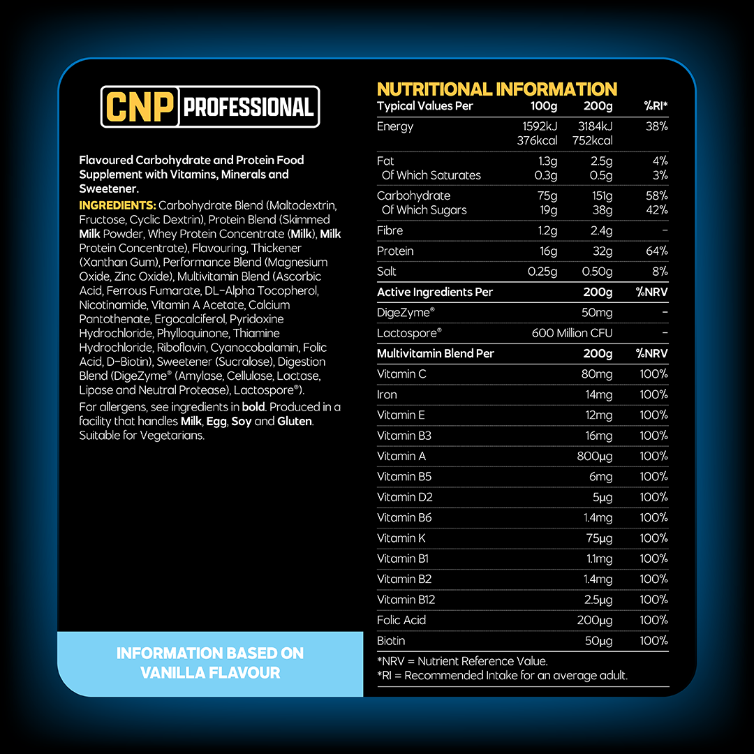 Pro Mass Weight Gainer Powder CNP Professional