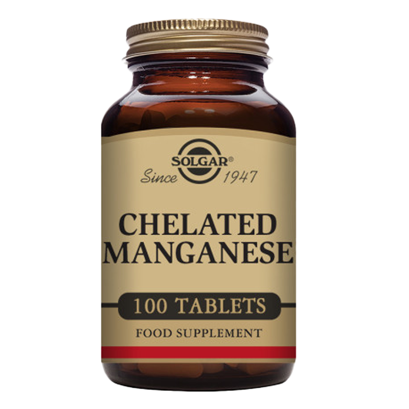 Solgar Chelated Manganese Tablets - Pack of 100