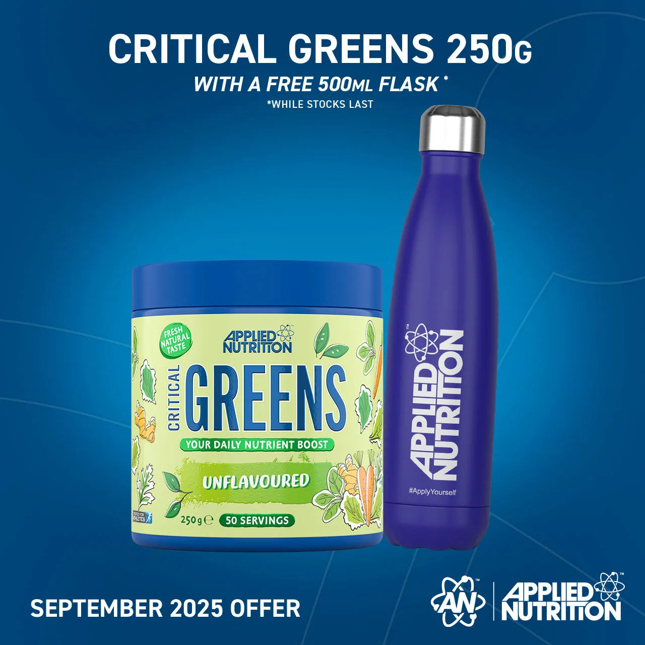 Applied Nutrition Critical Greens Powder (Unflavoured)