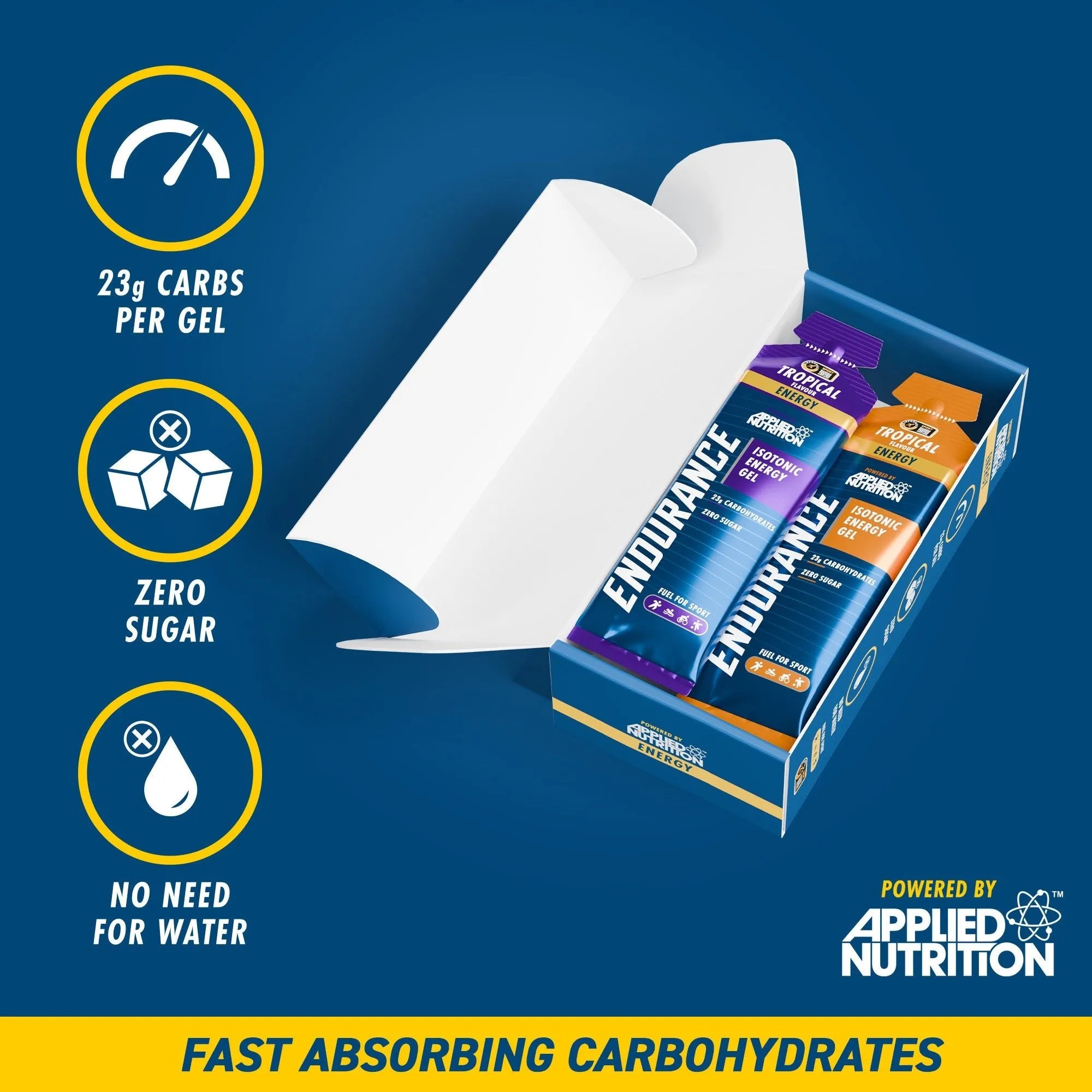 Applied Nutrition Isotonic Energy Gels Variety Pack (Box of 6 Gels)