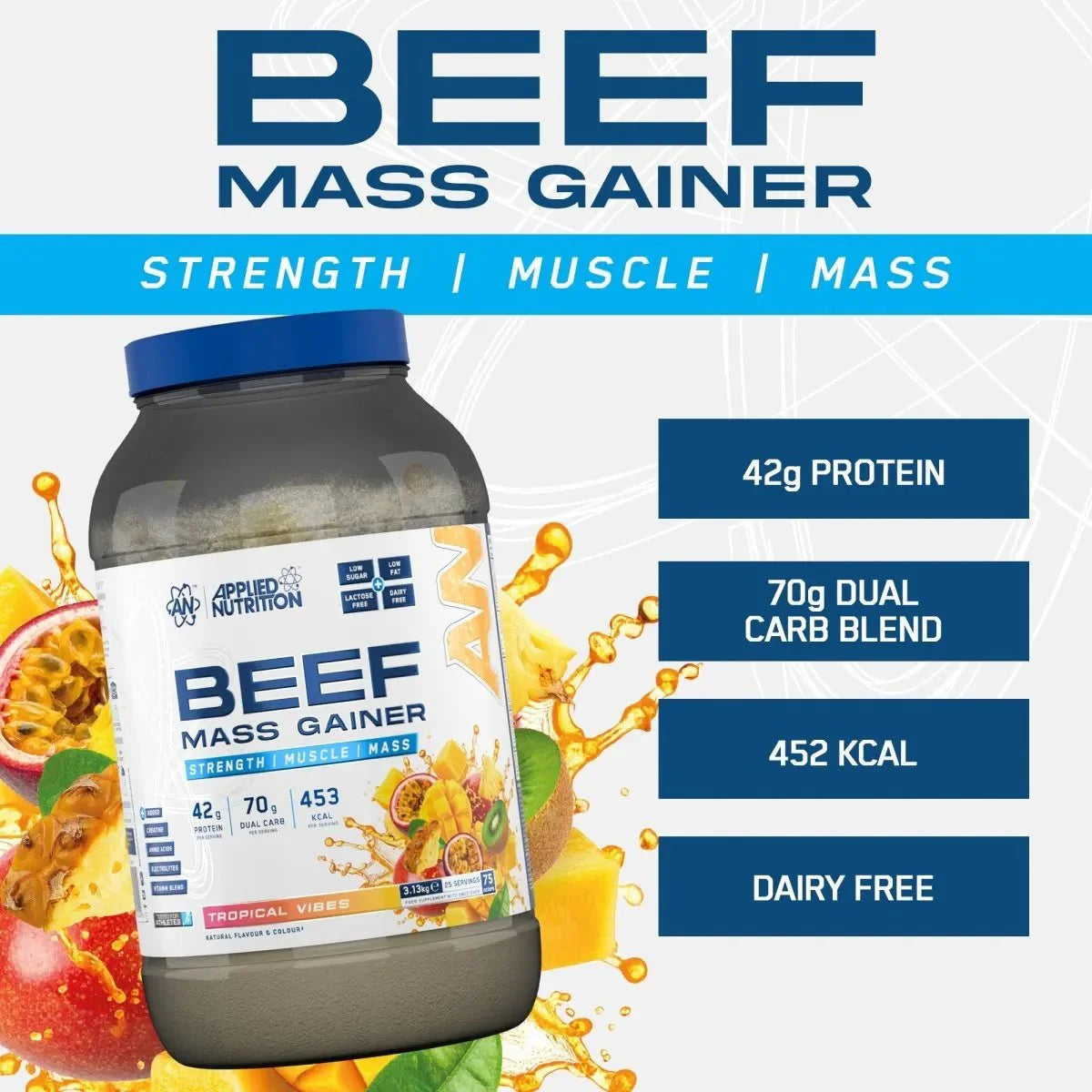 Applied Nutrition Beef Mass Gainer - 25 Servings