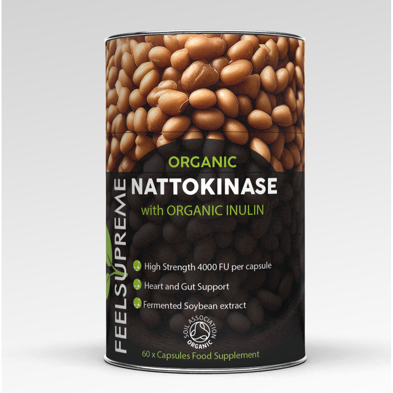 Feel Supreme Organic Nattokinase with Inulin