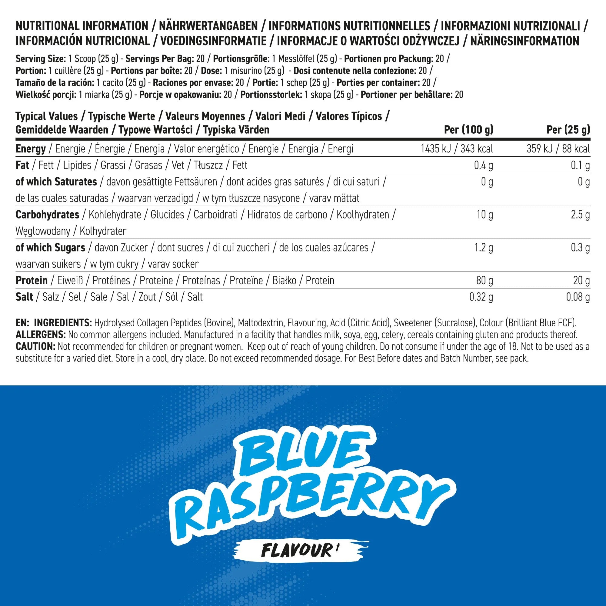 Applied Nutrition BODYFUEL Clear Beef Protein Isolate 500g (20 Servings)