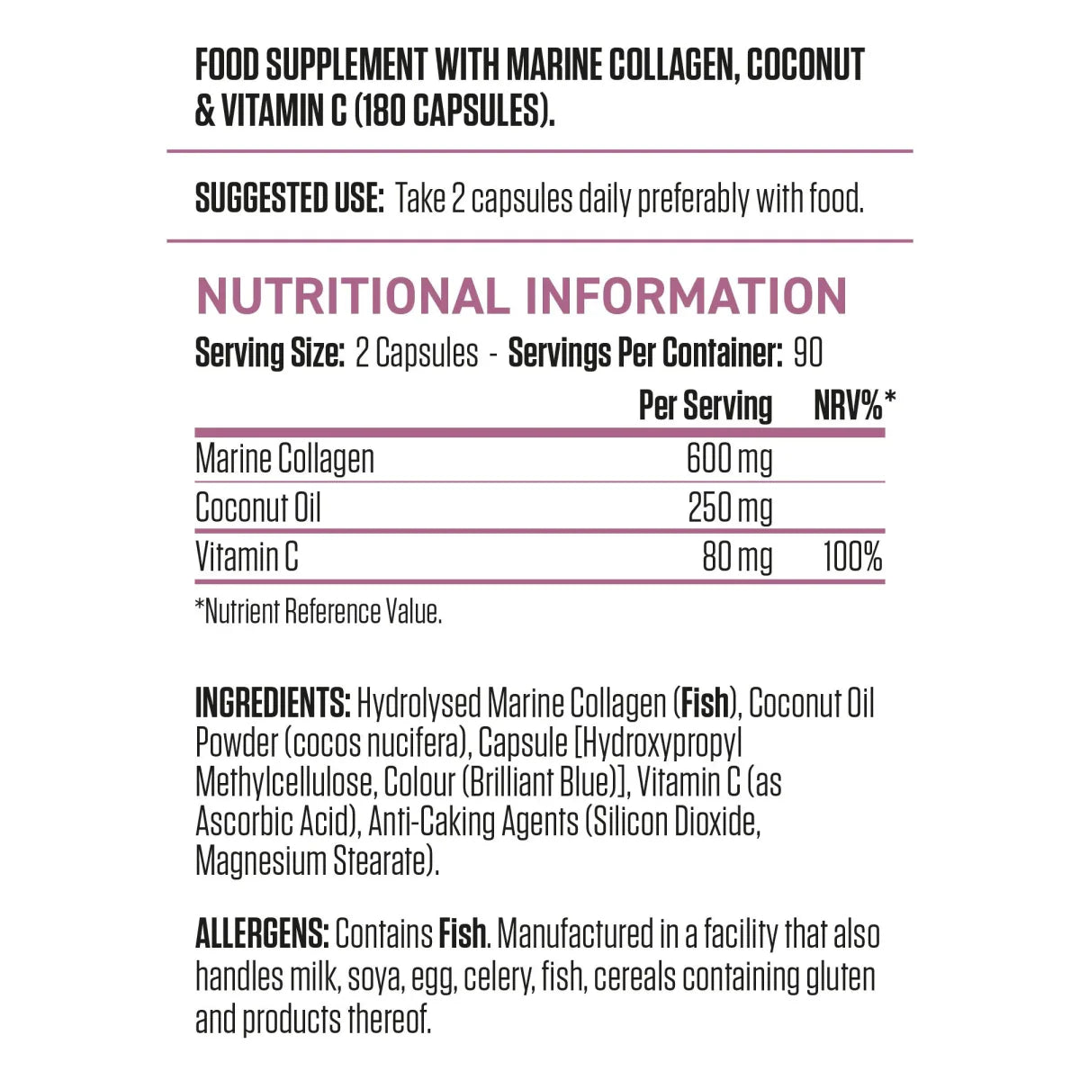 Applied Nutrition Collagen + Coconut (90 Servings)
