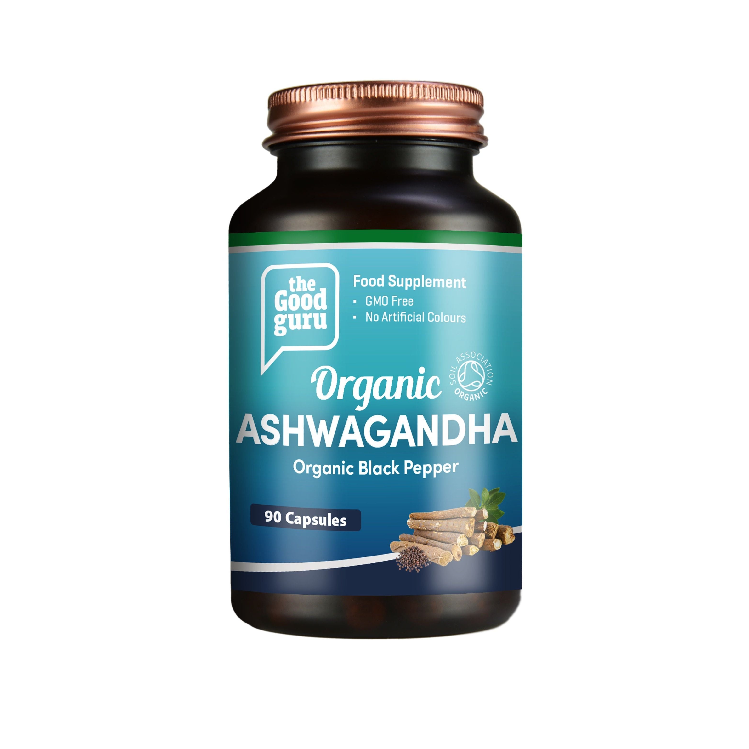 The Good Guru Organic Ashwagandha + Organic Black Pepper