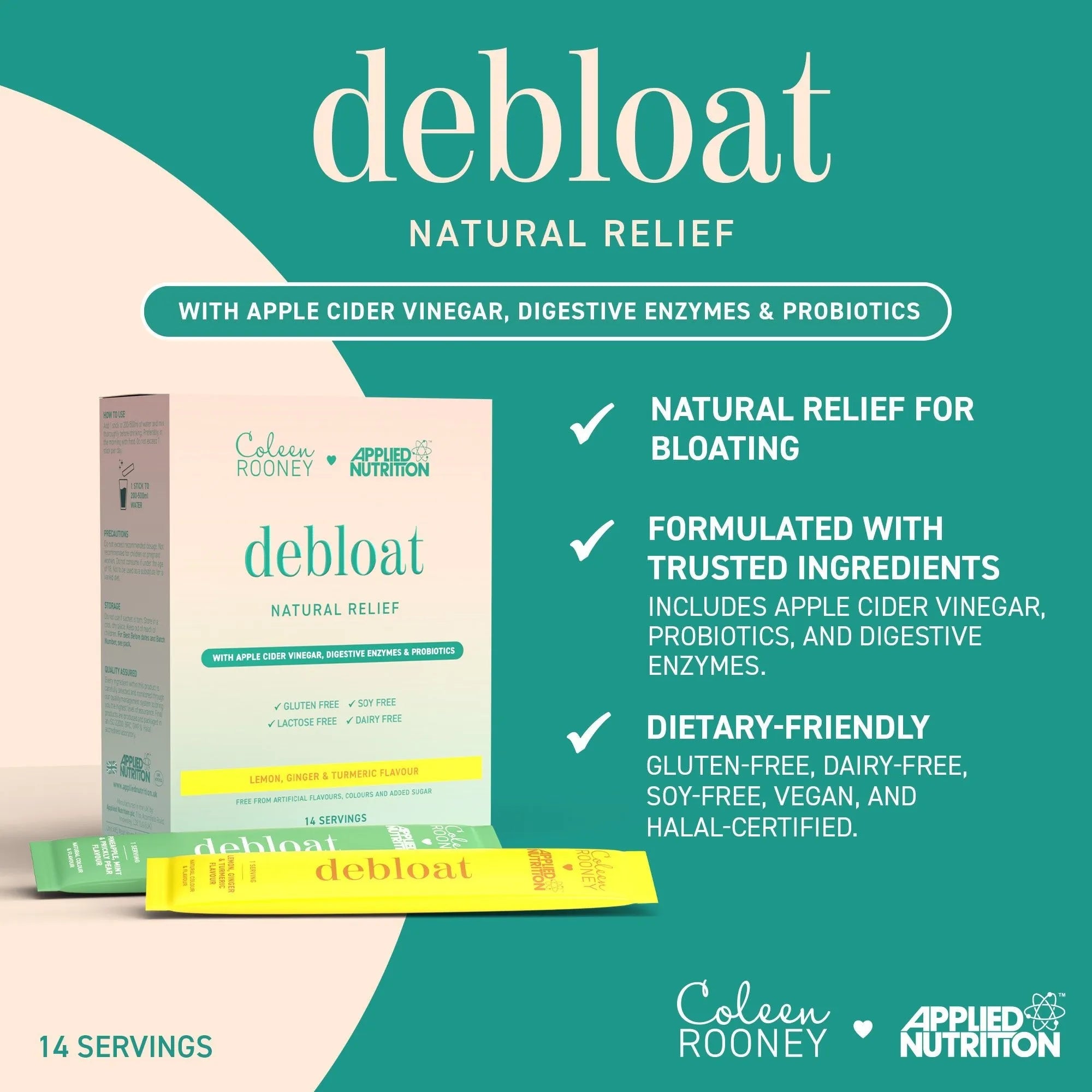 Applied Nutrition Coleen's Debloat Powder (14 Servings)