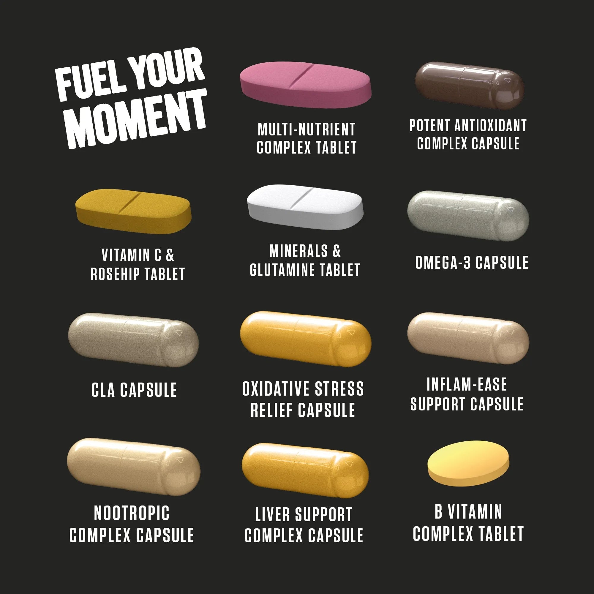 Applied Nutrition Black Stak - The Ultimate Health Pack (30 packs in each tub)