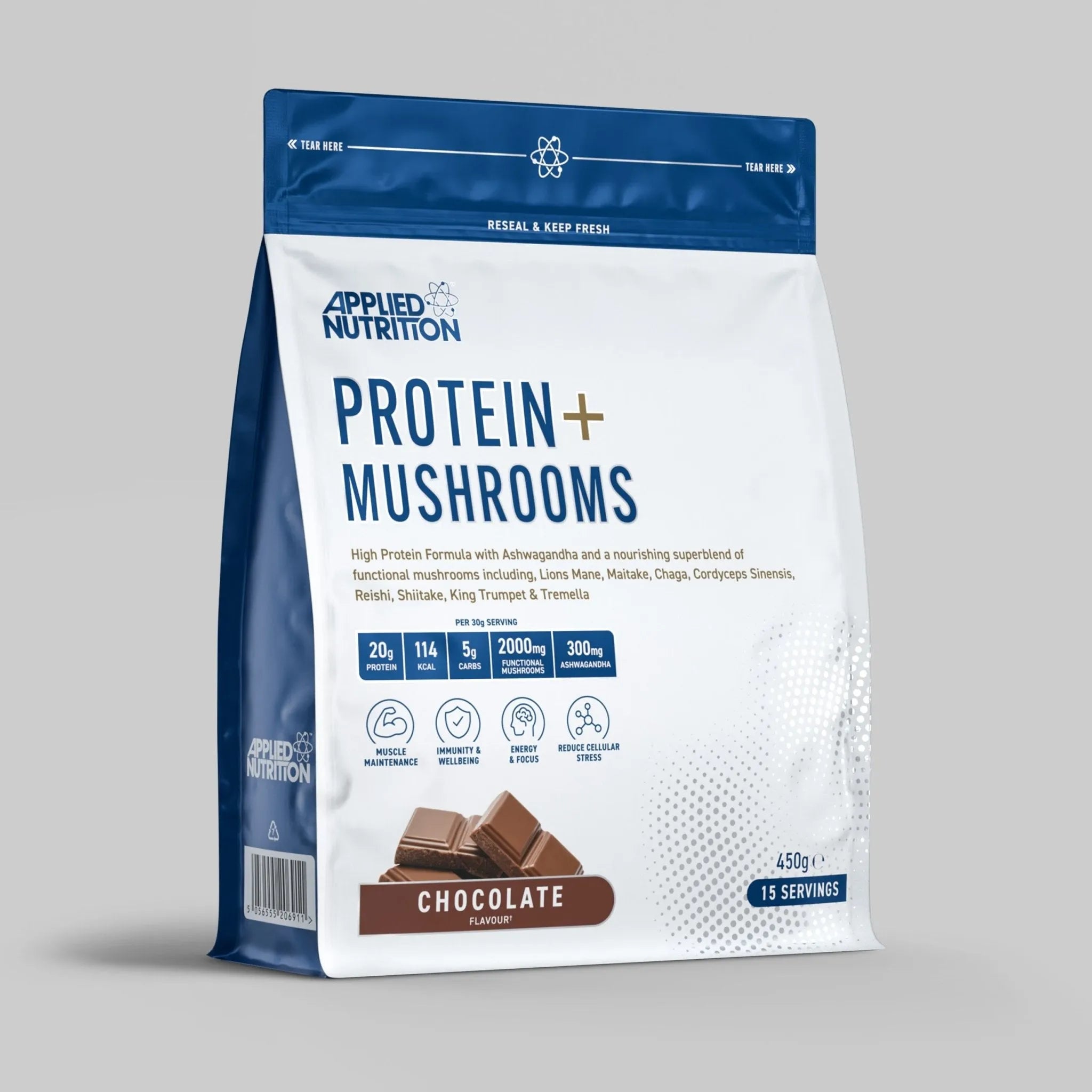 Applied Nutrition Protein + Mushrooms 450g (15 Servings)