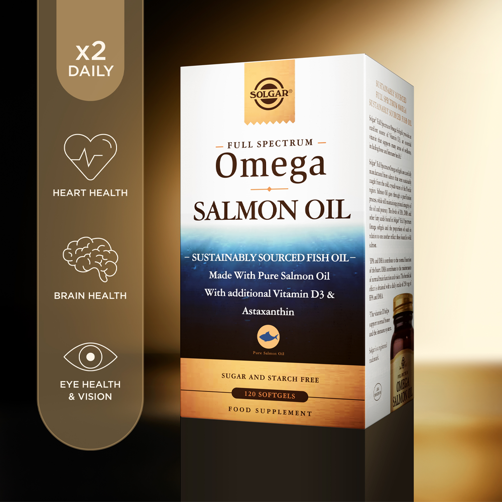 Solgar Solgar® Full Spectrum Omega Salmon Oil Softgels - Pack of 120