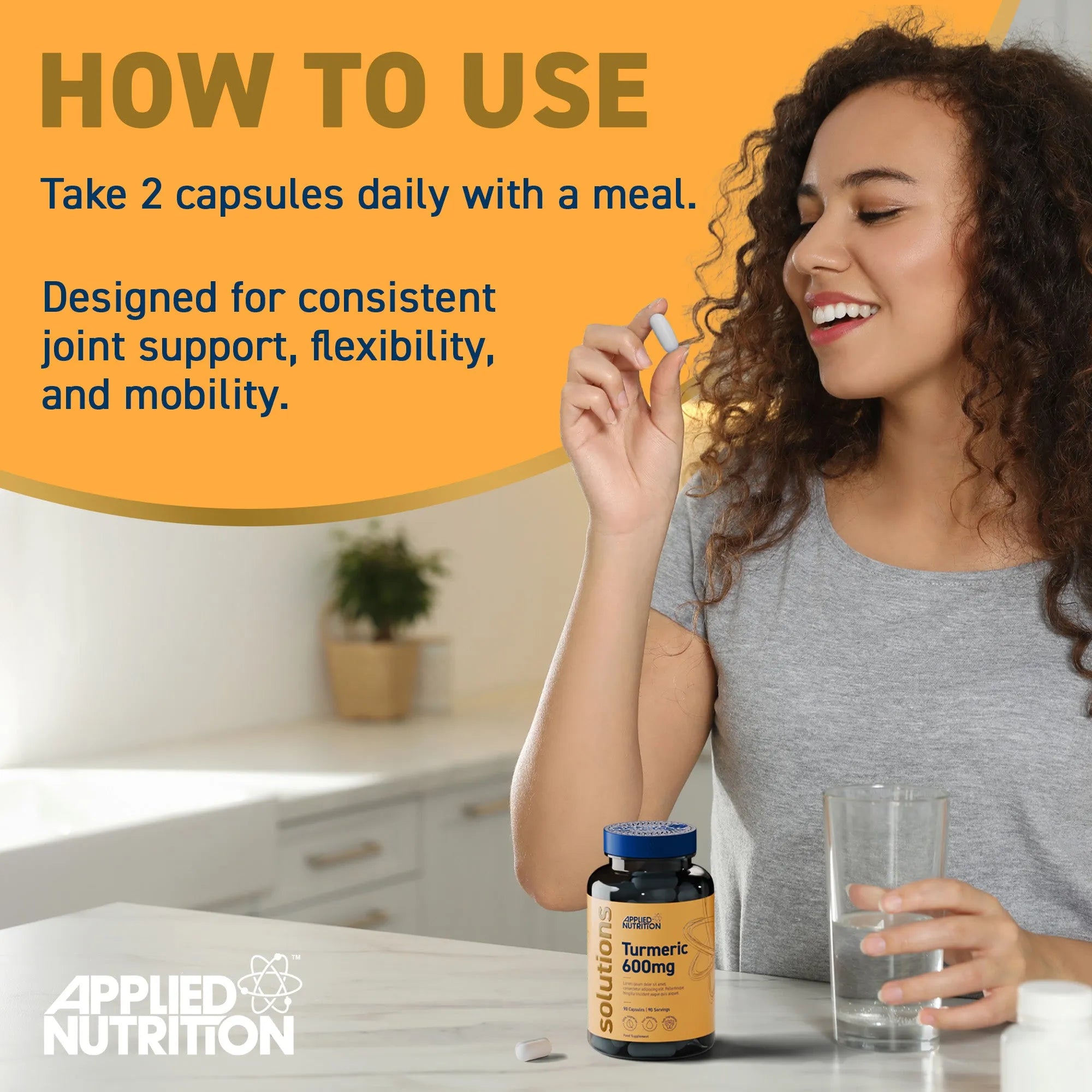 Applied Nutrition Turmeric Supplement Capsules 800mg (60 Capsules)