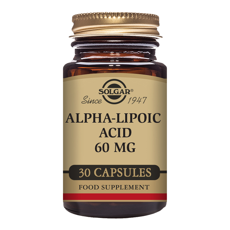 Solgar Alpha-Lipoic Acid 60 mg Vegetable Capsules - Pack of 30