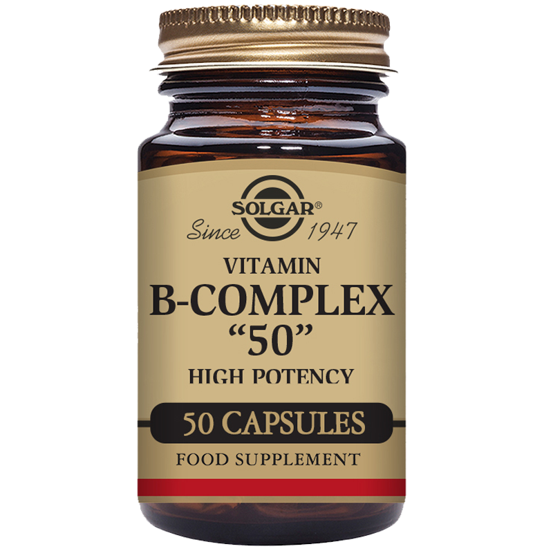 Solgar Vitamin B-Complex ''50'' High Potency Vegetable Capsules