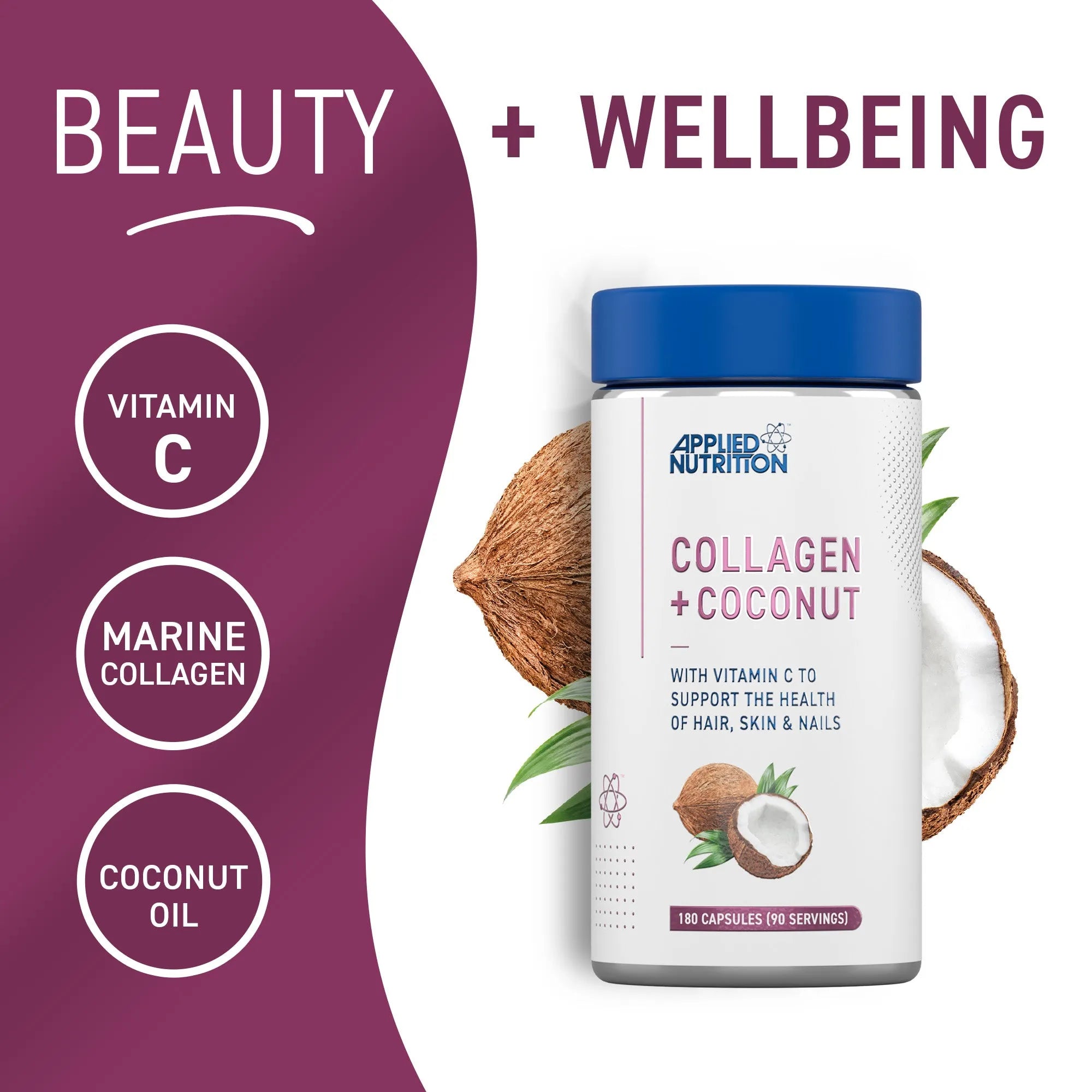 Applied Nutrition Collagen + Coconut (90 Servings)