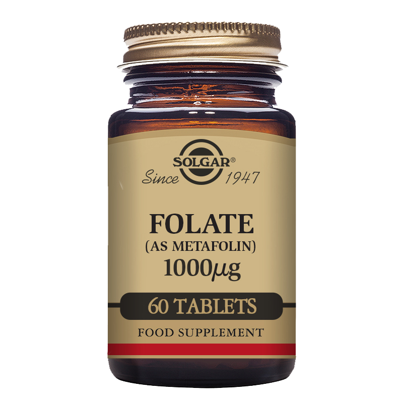 Solgar Folate (as Metafolin) 1000 mcg Tablets - Pack of 60