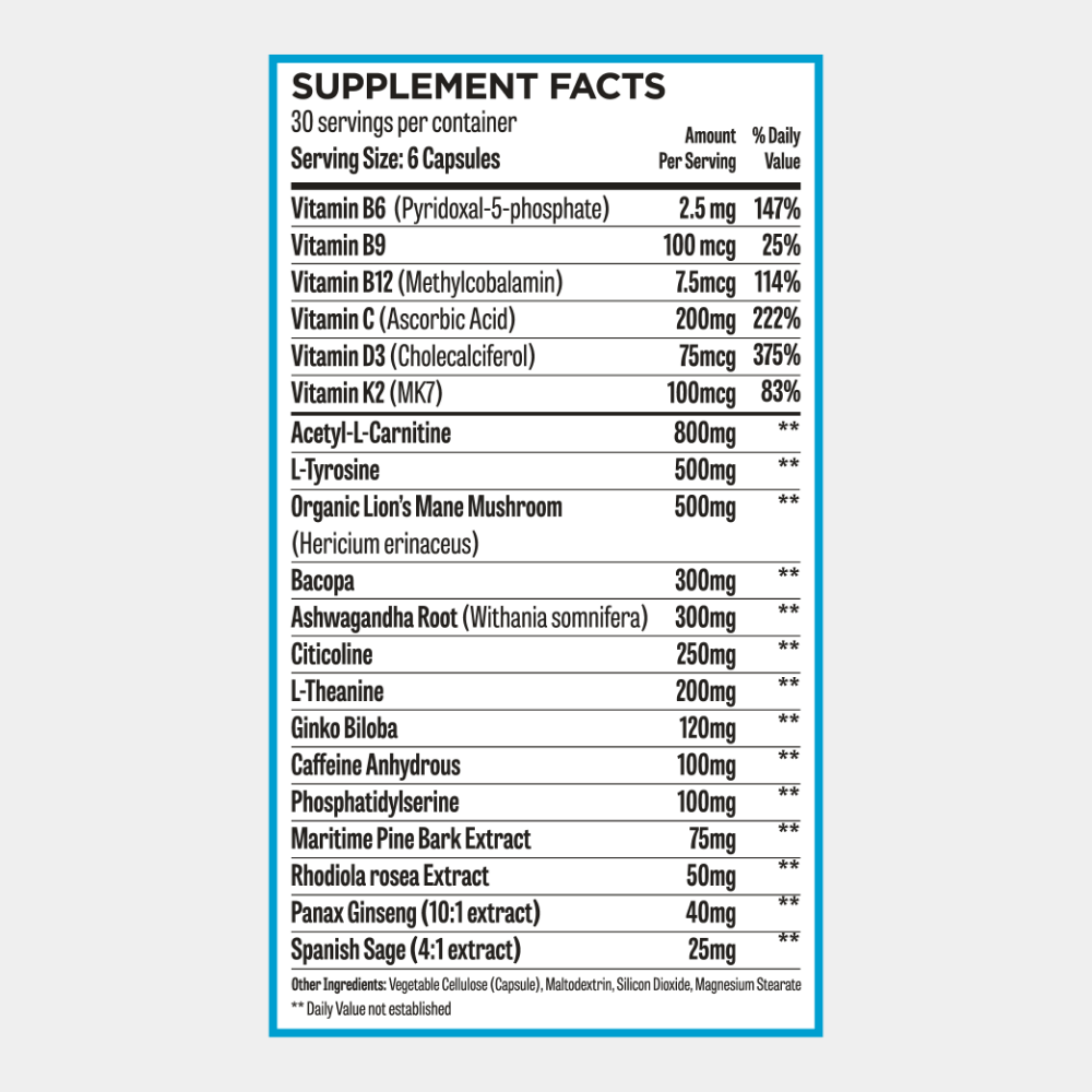 Hunter Evolve Focus natural nootropic supplement for mental performance