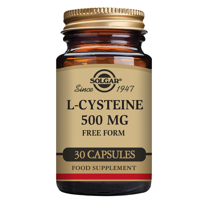 Solgar L-Cysteine 500 mg Vegetable Capsules - Pack of 30