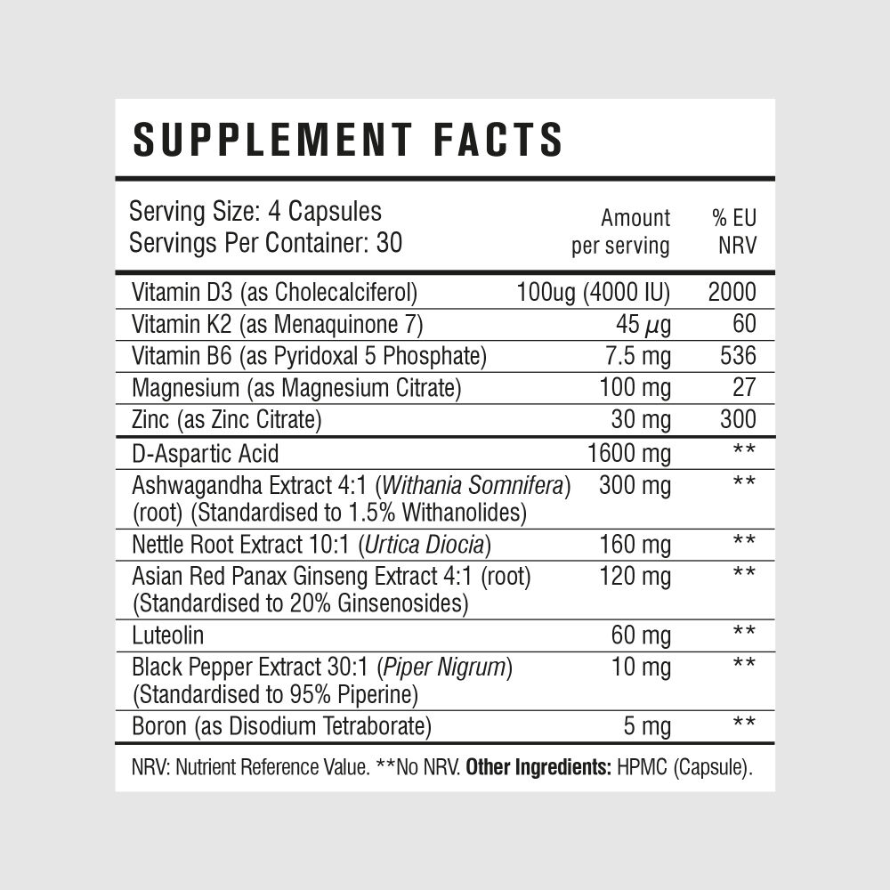 Prime Male Natural Testosterone Booster 120 Capsules