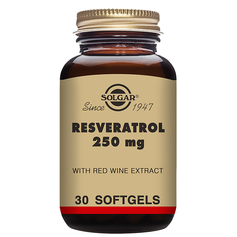 Solgar Resveratrol 250 mg Softgels - Pack of 30
