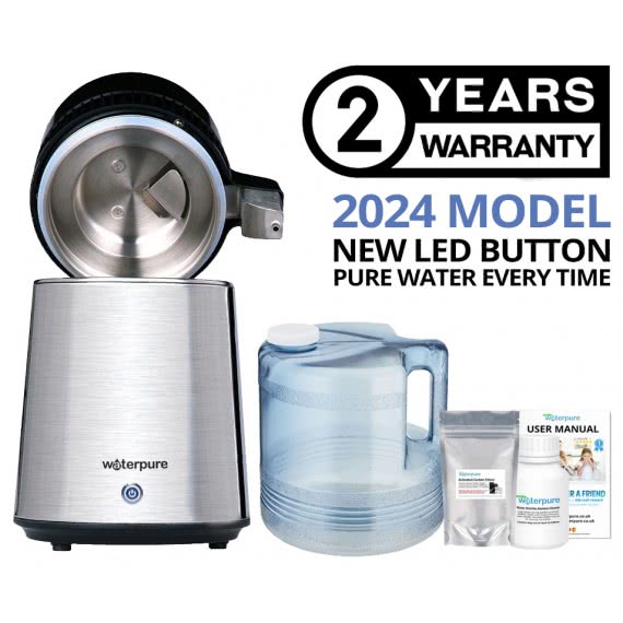 4 Litre Stainless Steel Water Distiller with Poly Jug