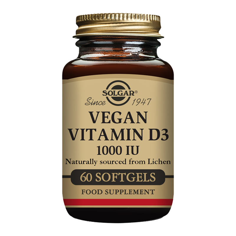 Solgar Solgar® Vegan Vitamin D3 1000IU Softgel - Pack of 60