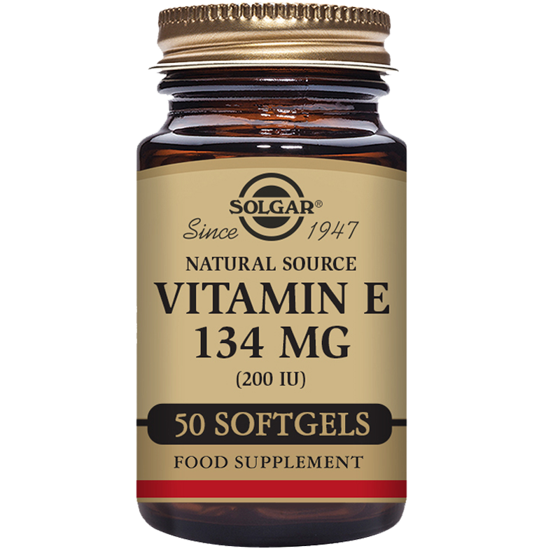 Solgar Natural Source Vitamin E 134 mg (200 IU) Vegetable Softgels
