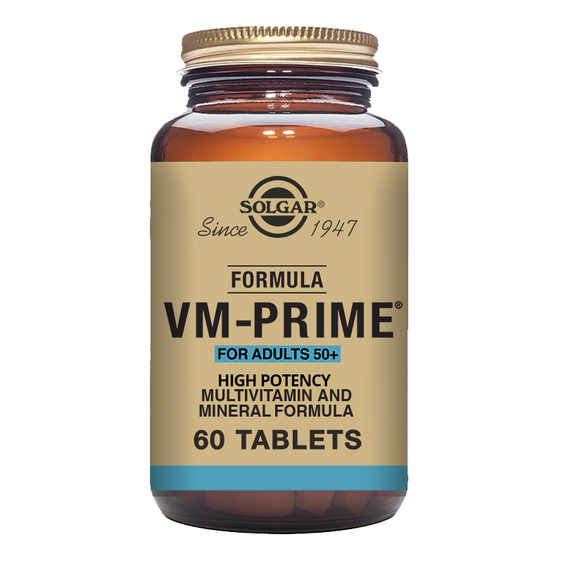 Solgar Formula VM-Prime for Adults 50 Plus Multivitamin Tablets - Pack of 60
