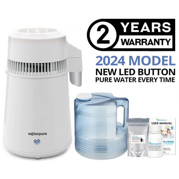 4 Litre White Stainless Steel Water Distiller With Poly Jug