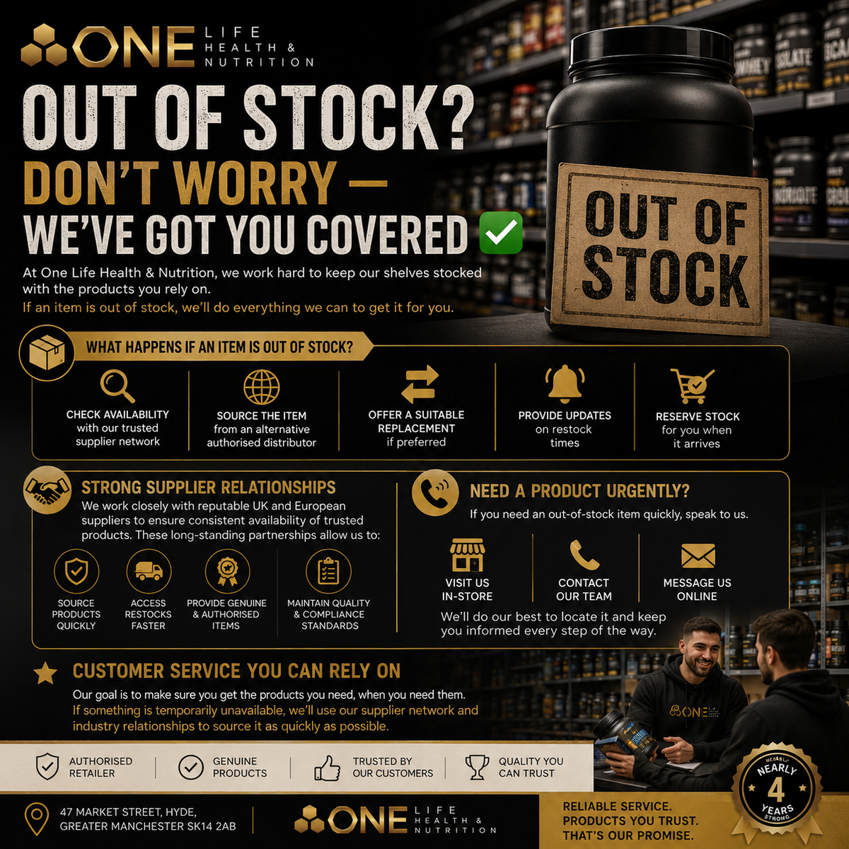 Out of Stock? Don’t Worry — We’ve Got You Covered ✅