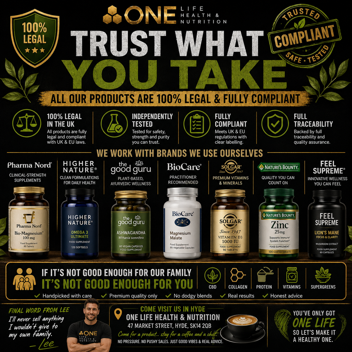 ✅ Trust What You Take: All Our Products Are 100% Legal & Fully Compliant